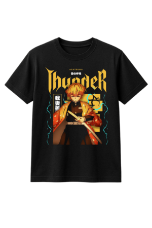 Playera Zenitsu Thunder Demon Slayer | Unisex  | Algodón